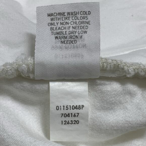 J JILL Skinny Capri Jean 6P Petite Authentic Fit White Denim Low Rise NWT - Picture 7 of 7